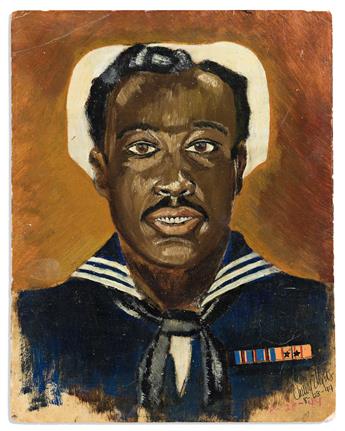 (MILITARY--WORLD WAR TWO.) Charles Chewy Myers. Portraits and views by an accomplished amateur artist in the Navy.